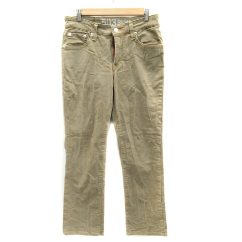 【中古】エドウィン EDWIN 503 デニムパンツ ジーンズ ストレートパンツ ロング丈 無地 29 ベージュ /YK19 レディース 【ベクトル 古着】 221117