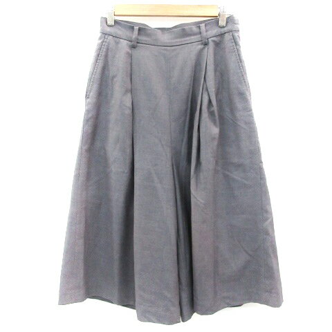 【中古】ロペピクニック ROPE Picnic ガウチョパンツ スカーチョ ワイドパンツ 七分丈 38 グレー /YM12 レディース 【ベクトル 古着】 221121