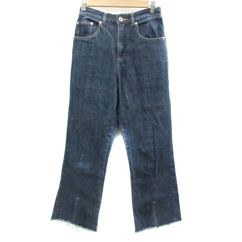 【中古】チャオパニック CIAOPANIC デニムパンツ ジーンズ ストレートパンツ アンクル カットオフ F ネイビー 紺 /YM18 レディース 【ベクトル 古着】 221219 【中古】チャオパニック CIAOPANIC デニムパンツ ジーンズ ストレートパンツ アンクル カットオフ F ネイビー 紺 /YM18 レディース 【ベクトル 古着】 221219