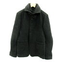 【中古】Tween ステンカラーコート ショート丈 無地 ウール 36 チャコールグレー /SY8 レディース 【ベクトル 古着】 230127(4)