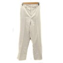 【中古】レトロガール RETRO GIRL スラックス ストレートパンツ ロング丈 スリット 無地 F アイボリー /YK2 レディース 【ベクトル 古着】 2...