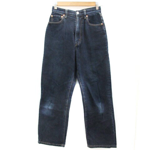 【中古】フリークスストア FREAKS STORE デニムパンツ ジーンズ ストレートパンツ アンクル丈 XS ネイビー 紺 /YM39 レディース 【ベクトル 古着】 230322