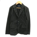 【中古】アーバンリサーチ URBAN RESEARCH テーラードジャケット ミドル丈 シングルボタン 無地 S 黒 ブラック /YK28 レディース 【ベクト...