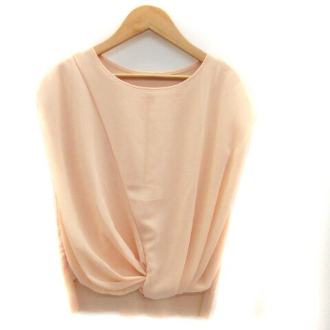 【中古】ロペピクニック ROPE Picnic ニット カットソー ラウンドネック フレンチスリーブ 切替 36 ピ..