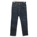 【中古】エドウィン EDWIN F502 デニムパンツ ジーンズ テーパードパンツ ロング丈 28 インディゴブルー /FF5 レディース 【ベクトル 古着】 ...