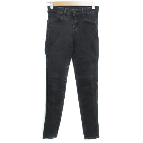 【中古】リー LEE デニムパンツ ジーンズ スキニーパンツ ロング丈 ストレッチ素材 XS 黒 ブラック /FF10 レディース 【ベクトル 古着】 230629 【中古】リー LEE デニムパンツ ジーンズ スキニーパンツ ロング丈 ストレッチ素材 XS 黒 ブラック /FF10 レディース 【ベクトル 古着】 230629