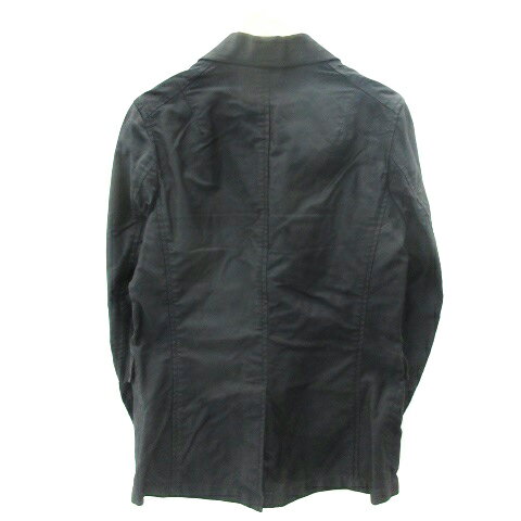 【中古】エディション Edition トゥモローランド テーラードジャケット ミドル丈 シングルボタン 48 ブラック 黒 /YM6 メンズ 【ベクトル 古着】 230724