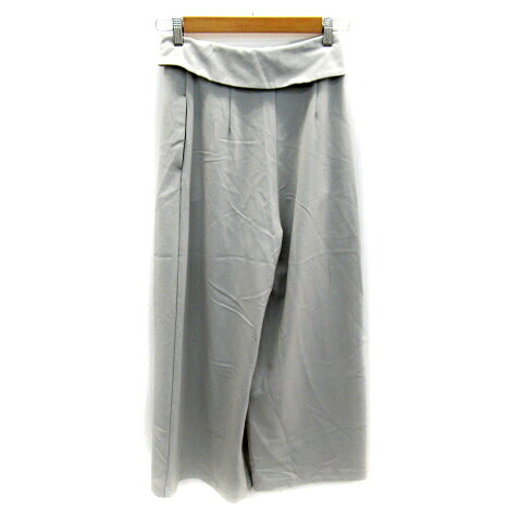 【中古】ロペピクニック ROPE Picnic ワイドパンツ ロング丈 無地 36 ライトグレー /SY27 ■MO レディース 【ベクトル 古着】 230720 vectorpremium-17556552 ブランド古着ベクトルプレミアム店 サンプル画像2