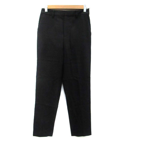 Wool - 【中古】B&Y ユナイテッドアローズ BEAUTY&YOUTH ビューティー&ユース テーパードパンツ アンクル丈 ウール混 S 黒 ブラック /HO32 レディース 【ベクトル 古着】 230803