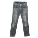 【中古】リーバイス Levi's デニムパンツ ジーンズ スキニーパンツ ロング丈 ストレッチ素材 28 黒 ブラック /FF15 レディース 【ベクトル 古着...