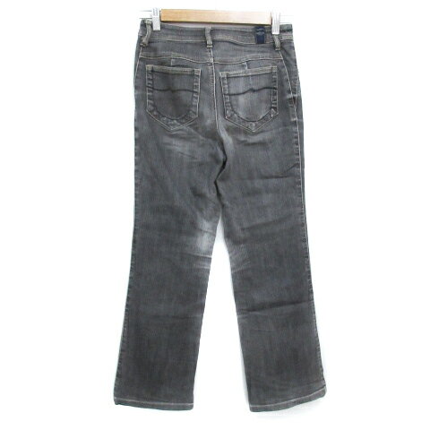 【中古】シンプルライフ SIMPLE LIFE デニムパンツ ジーンズ フレアパンツ ロング丈 S 黒 ブラック /FF14 レディース 【ベクトル 古着】 230802