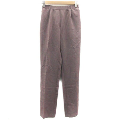 【中古】リエディ Re:EDIT テーパードパンツ イージーパンツ ロング丈 M グレージュ /YM29 レディース 【ベクトル 古着】 230803
