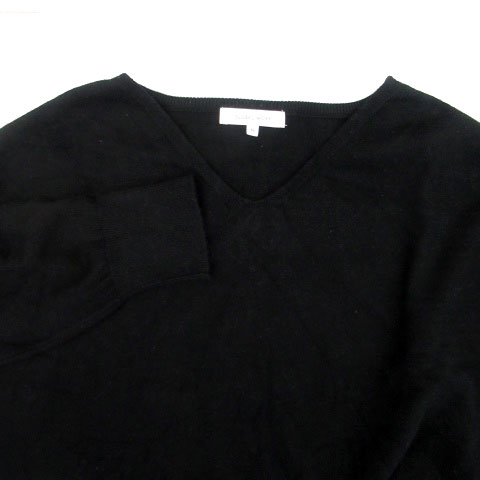 【中古】グローバルワーク GLOBAL WORK ニット カットソー Vネック 長袖 無地 M 黒 ブラック /HO55 レディース 【ベクトル 古着】 230823 vectorpremium-17604579 ブランド古着ベクトルプレミアム店 サンプル画像3