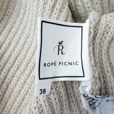 【中古】ロペピクニック ROPE Picnic ニット セーター ノースリーブ タートルネック 無地 オーバーサイズ 38 ライトベージュ /SY46 レディース 【ベクトル 古着】 230830 vectorpremium-17607312 ブランド古着ベクトルプレミアム店 サンプル画像3