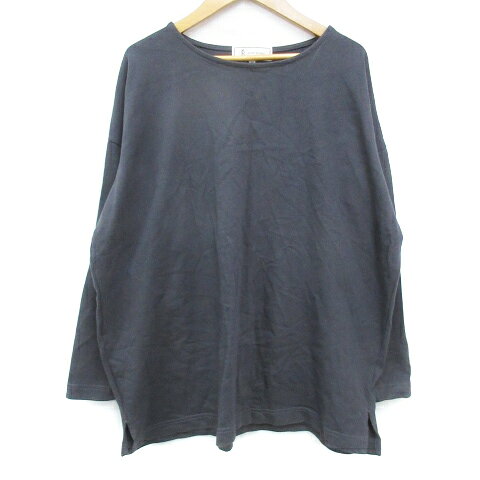 Garments - 【中古】ロペピクニック ROPE Picnic Tシャツ カットソー 長袖 ラウンドネック 無地 オーバーサイズ 38 チャコールグレー /FF28 レディース 【ベクトル 古着】 230921