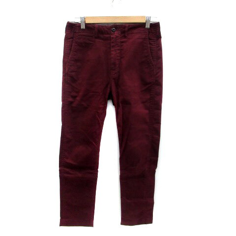 【中古】ビームス BEAMS テーパードパンツ アンクル丈 S ボルドー /HO30 レディース 【ベクトル 古着】 230913 【中古】ビームス BEAMS テーパードパンツ アンクル丈 S ボルドー /HO30 レディース 【ベクトル 古着】 230913