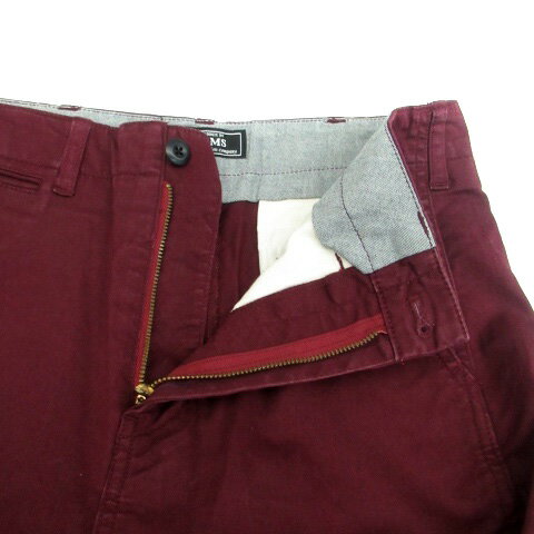 【中古】ビームス BEAMS テーパードパンツ アンクル丈 S ボルドー /HO30 レディース 【ベクトル 古着】 230913
