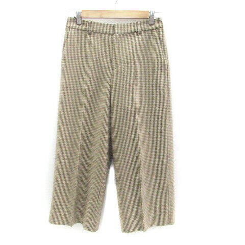 【中古】インディヴィ INDIVI ガウチョパンツ ワイドパンツ 七分丈 総柄 ウール混 38 茶色 ブラウン /HO25 ■MO レディース 【ベクトル 古着】 230915 【中古】インディヴィ INDIVI ガウチョパンツ ワイドパンツ 七分丈 総柄 ウール混 38 茶色 ブラウン /HO25 ■MO レディース 【ベクトル 古着】 230915