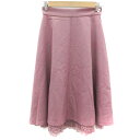 【中古】プロポーション ボディドレッシング PROPORTION BODY DRESSING フレアスカート ミモレ丈 レース S パープル 紫 /YM15 レディース 【ベクトル 古着】 231109(4)