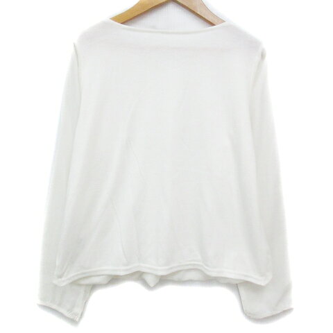 【中古】ナチュラルビューティーベーシック NATURAL BEAUTY BASIC カットソー 長袖 ラウンドネック 切替 ビーズ 透け感 M 白 ホワイト /FF25 レディース 【ベクトル 古着】 231107 vectorpremium-17698225 ブランド古着ベクトルプレミアム店 サンプル画像2
