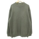 【中古】アーバンリサーチ URBAN RESEARCH ニット セーター 長袖 ハイネック 無地 L カーキ /FF36 メンズ 【ベクトル 古着】 231003