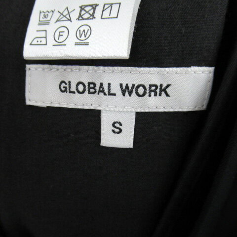 【中古】グローバルワーク GLOBAL WORK テーパードパンツ アンクル丈 無地 S 黒 ブラック /SY20 メンズ 【ベクトル 古着】 231012