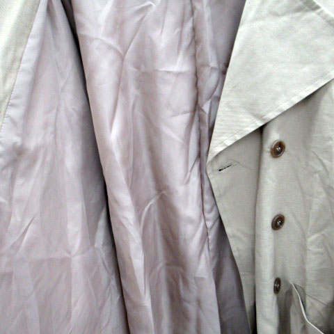 【中古】アプレジュール apres jour トレンチコート ロング丈 F ベージュ /SM7 レディース 【ベクトル 古着】 231012