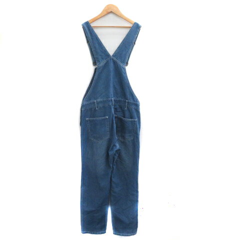 【中古】ジャングルストーム JUNGLE STORM サロペット オーバーオール ストレートパンツ ロング丈 無地 M インディゴ /YK27 メンズ 【ベクトル 古着】 231016