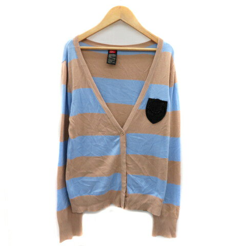 【中古】ダブルスタンダードクロージング ダブスタ DOUBLE STANDARD CLOTHING カーディガン ミドル丈 Vネック ボーダー柄 ベージュ /YK25 レディース 【ベクトル 古着】 231012 【中古】ダブルスタンダードクロージング ダブスタ DOUBLE STANDARD CLOTHING カーディガン ミドル丈 Vネック ボーダー柄 ベージュ /YK25 レディース 【ベクトル 古着】 231012