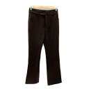 【中古】エムケー ミッシェルクラン MK MICHEL KLEIN フレアパンツ ロング丈 無地 36 茶 ブラウン /SY4 ■MO レディース 【ベクトル ...
