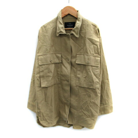 【中古】グリーンレーベルリラクシング ユナイテッドアローズ green label relaxing CPOジャケット ミドル丈 38 ベージュ /SM47 レディース 【ベクトル 古着】 231024