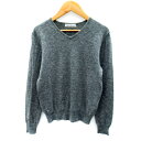 【中古】アーバンリサーチ URBAN RESEARCH ニット カットソー 長袖 Vネック 無地 ウール F グレー /SY39 レディース 【ベクトル 古着】 231025(4)