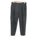 【中古】グリーンレーベルリラクシング ユナイテッドアローズ green label relaxing タックパンツ テーパードパンツ ロング丈 ウール 36 チ...