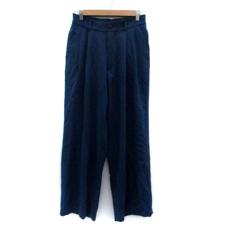 【中古】タケオキクチ TAKEO KIKUCHI ワイドパンツ ロング丈 M 青 ブルー /HO48 レディース 【ベクトル 古着】 231107 【中古】タケオキクチ TAKEO KIKUCHI ワイドパンツ ロング丈 M 青 ブルー /HO48 レディース 【ベクトル 古着】 231107