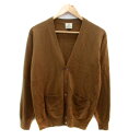 【中古】B&Y ユナイテッドアローズ BEAUTY&YOUTH ビューティー&ユース ニットカーディガン Vネック 無地 ウール M 茶色 ブラウン /HO11...