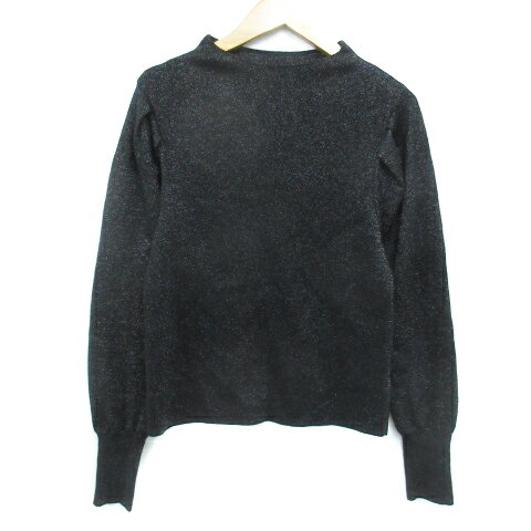 【中古】ジュエルチェンジズ Jewel Changes アローズ ニット カットソー 長袖 オフネック ウール ラメ ..