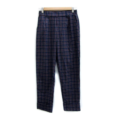 【中古】ベルシュカ Bershka テーパードパンツ アンクル丈 ロールアップ チェック柄 M マルチカラー ネイビー 紺 /MS37 レディース 【ベクトル 古着】 231121ブランドベルシュカ Bershka表記サイズM ※実寸サイズをご確認ください。実寸サイズウエスト：66〜cm　もも幅：31cm　裾幅：15.5cm　股上：26cm　股下：64cm　　素材ポリエステル 62% レーヨン 33% ポリウレタン 5%色ネイビー ホワイト レッド ブラック ※色に関してはこの商品の出品者の主観で判断しておりますので、カタログや正規カラーとは言いまわしが異なる場合があります。 ※照明の明るさにより若干色味が違って見えますが、画像1枚目が実際の色と一番近い色です。仕様ウエスト部分ゴム 前ポケット×2 後ろポケット×2フェイク状態使用感が少なく、状態の良い商品です。 ※あくまでも中古品ですので掲載写真や記載内容をご確認いただき、ご理解の上ご購入ください。商品のお問い合わせの回答を休止しております。＊各商品ページの商品詳細等をご確認の上ご購入ください。【中古】ベルシュカ Bershka テーパードパンツ アンクル丈 ロールアップ チェック柄 M マルチカラー ネイビー 紺 /MS37 レディース 【ベクトル 古着】 231121状態ランク　”A”詳細については、下記および「状態ランクについて」ページをご覧ください。未使用・新品の商品ほぼ新品同様の商品使用感が少なく、かなり状態の良い商品使用感はあるが、傷や汚れの少ない商品使用感の他、傷や汚れが見られる商品かなり大きな傷みがある難あり商品※S〜CランクはUSED品となりますので、使用感をご理解の上でご入札下さい。状態ランクについてinformationブランドベルシュカ Bershka表記サイズM ※実寸サイズをご確認ください。実寸サイズウエスト：66〜cm　もも幅：31cm　裾幅：15.5cm　股上：26cm　股下：64cm　　素材ポリエステル 62% レーヨン 33% ポリウレタン 5%色ネイビー ホワイト レッド ブラック ※色に関してはこの商品の出品者の主観で判断しておりますので、カタログや正規カラーとは言いまわしが異なる場合があります。 ※照明の明るさにより若干色味が違って見えますが、画像1枚目が実際の色と一番近い色です。仕様ウエスト部分ゴム 前ポケット×2 後ろポケット×2フェイク状態使用感が少なく、状態の良い商品です。 ※あくまでも中古品ですので掲載写真や記載内容をご確認いただき、ご理解の上ご購入ください。商品のお問い合わせの回答を休止しております。＊各商品ページの商品詳細等をご確認の上ご購入ください。本商品は一点物です他サイトや店舗にて販売している商品です。多少のお時間差にて欠品になることもございます。予めご了承頂ますようお願い致します。ベクトル・サイズガイドはこちらこの商品と同じブランドの商品を見る