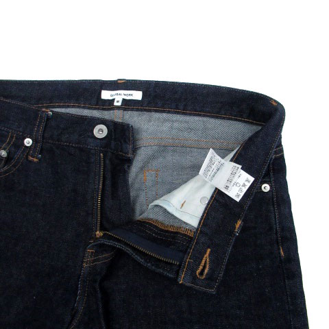 【中古】グローバルワーク GLOBAL WORK デニムパンツ ジーンズ ストレート ロング丈 M 紺 ネイビー /HO38 レディース 【ベクトル 古着】 231222 vectorpremium-17766782 ブランド古着ベクトルプレミアム店 サンプル画像3