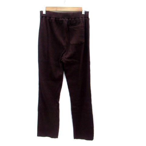 【中古】グローバルワーク GLOBAL WORK リブパンツ ストレート ロング丈 イージー F 茶色 ブラウン /HO42 レディース 【ベクトル 古着】 231222 vectorpremium-17766790 ブランド古着ベクトルプレミアム店 サンプル画像2