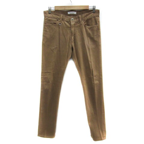 【中古】アーバンリサーチ URBAN RESEARCH スリムパンツ ロング丈 無地 S ライトブラウン /YS19 メンズ 【ベクトル 古着】 231211