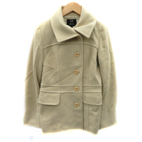 【中古】23区 オンワード樫山 ステンカラーコート ショート丈 無地 ウール アンゴラ混 38 ベージュ /YK5 レディース 【ベクトル 古着】 231218 【中古】23区 オンワード樫山 ステンカラーコート ショート丈 無地 ウール アンゴラ混 38 ベージュ /YK5 レディース 【ベクトル 古着】 231218