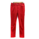 【中古】エディーバウアー EDDIE BAUER カラーパンツ スリムパンツ ロング丈 P2 オレンジ /HO34 レディース 【ベクトル 古着】 231225
