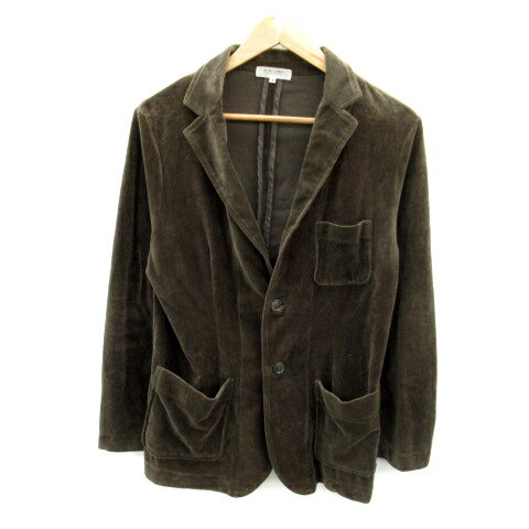 【中古】ユナイテッドアローズ ブルーレーベル UNITED ARROWS BLUE LABEL テーラードジャケット ベロア ミドル丈 シングルボタン 無地 M 茶 ブラウン /SY2 メンズ 【ベクトル 古着】 240105 【中古】ユナイテッドアローズ ブルーレーベル UNITED ARROWS BLUE LABEL テーラードジャケット ベロア ミドル丈 シングルボタン 無地 M 茶 ブラウン /SY2 メンズ 【ベクトル 古着】 240105