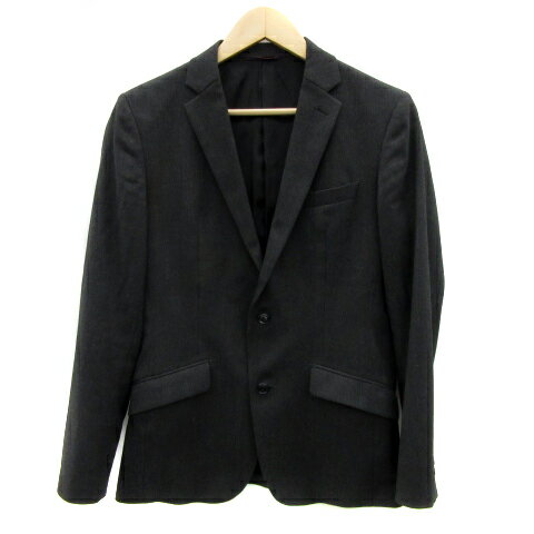 【中古】コムサメン COMME CA MEN スーツ テーラードジャケット ミドル丈 総裏地 シングルボタン 総柄 S 黒 ブラック /YS33 メンズ 【ベクトル 古着】 240111 【中古】コムサメン COMME CA MEN スーツ テーラードジャケット ミドル丈 総裏地 シングルボタン 総柄 S 黒 ブラック /YS33 メンズ 【ベクトル 古着】 240111