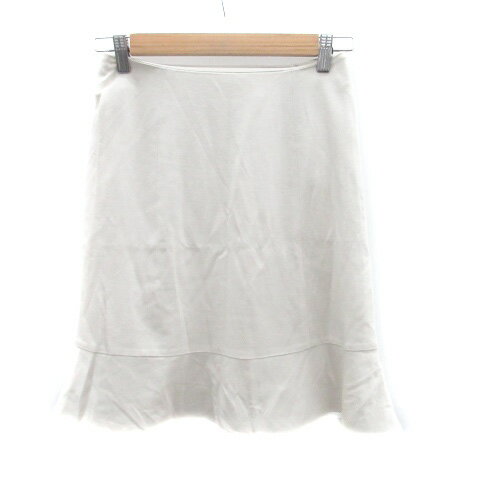 【中古】ストロベリーフィールズ STRAWBERRY-FIELDS フレアスカート ミモレ丈 2 ベージュ オフホワイト /HO34 レディース 【ベクトル 古着】 240124