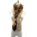 【中古】ジルスチュアート JILL STUART ティペット マフラー 毛皮 フォックスファー ラビットファー 茶色 ブラウン /HO15 レディース 【ベクトル 古着】 240205