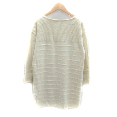 【中古】ロペピクニック ROPE Picnic ニットチュニック 長袖 ラウンドネック 無地 オフホワイト /SY14 レディース 【ベクトル 古着】 240207 vectorpremium-17825840 ブランド古着ベクトルプレミアム店 サンプル画像2