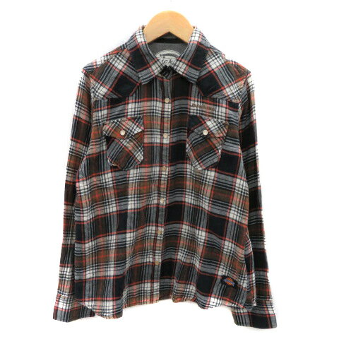 【中古】ディッキーズ Dickies カジュアルシャツ 長袖 チェック柄 M マルチカラー 黒 ブラック /YK32 レディース 【ベクトル 古着】 240207 【中古】ディッキーズ Dickies カジュアルシャツ 長袖 チェック柄 M マルチカラー 黒 ブラック /YK32 レディース 【ベクトル 古着】 240207