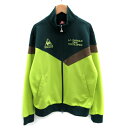 【中古】ルコックスポルティフ le coq sportif スポーツウェア ジャージ ブルゾンジャケット ミドル丈 スタンドカラー ダブルジップ ロゴ刺繍 M マルチカラー ライトグリーン 黄緑 /SM45 メンズ 【ベクトル 古着】 240214ブランドルコックスポルティフ le coq sportif表記サイズM ※実寸サイズをご確認下さい。実寸サイズ肩幅：45cm　身幅：51cm　袖丈：62cm　着丈：61cm　　素材ポリエステル 100%色ライトグリーン、グリーン、ブラウン ※色に関しては、この商品の出品者の主観で判断しておりますので、カタログや正規カラーとは言いまわしが異なる場合があります。仕様ダブルジップ 若干薄手 前ポケット×2状態こちらの商品には下記のようなダメージがあります。 ・後ろ裾に数か所薄っすら黒い汚れがあります。 ・前裾に数か所小さい穴があいています。 その他目に付く汚れやダメージはなく、まだまだご愛用いただけるお品です。 ※あくまでも中古品ですので掲載写真や記載内容をご確認いただき、ご理解の上ご購入ください。商品のお問い合わせの回答を休止しております。＊各商品ページの商品詳細等をご確認の上ご購入ください。【中古】ルコックスポルティフ le coq sportif スポーツウェア ジャージ ブルゾンジャケット ミドル丈 スタンドカラー ダブルジップ ロゴ刺繍 M マルチカラー ライトグリーン 黄緑 /SM45 メンズ 【ベクトル 古着】 240214状態ランク　”AB”詳細については、下記および「状態ランクについて」ページをご覧ください。未使用・新品の商品ほぼ新品同様の商品使用感が少なく、かなり状態の良い商品使用感はあるが、傷や汚れの少ない商品使用感の他、傷や汚れが見られる商品かなり大きな傷みがある難あり商品※S〜CランクはUSED品となりますので、使用感をご理解の上でご入札下さい。状態ランクについてinformationブランドルコックスポルティフ le coq sportif表記サイズM ※実寸サイズをご確認下さい。実寸サイズ肩幅：45cm　身幅：51cm　袖丈：62cm　着丈：61cm　　素材ポリエステル 100%色ライトグリーン、グリーン、ブラウン ※色に関しては、この商品の出品者の主観で判断しておりますので、カタログや正規カラーとは言いまわしが異なる場合があります。仕様ダブルジップ 若干薄手 前ポケット×2状態こちらの商品には下記のようなダメージがあります。 ・後ろ裾に数か所薄っすら黒い汚れがあります。 ・前裾に数か所小さい穴があいています。 その他目に付く汚れやダメージはなく、まだまだご愛用いただけるお品です。 ※あくまでも中古品ですので掲載写真や記載内容をご確認いただき、ご理解の上ご購入ください。商品のお問い合わせの回答を休止しております。＊各商品ページの商品詳細等をご確認の上ご購入ください。本商品は一点物です他サイトや店舗にて販売している商品です。多少のお時間差にて欠品になることもございます。予めご了承頂ますようお願い致します。ベクトル・サイズガイドはこちらこの商品と同じブランドの商品を見る