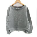 【中古】スタディオクリップ Studio Clip トレーナー 長袖 ボートネック M グレー /SM16 ■MO レディース 【ベクトル 古着】 240206